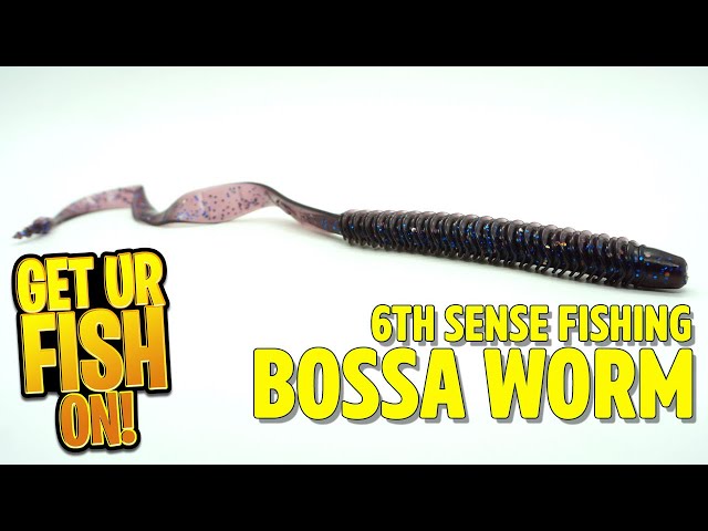 AMAZING RIBBON TAIL WORM: 6th Sense Fishing Bossa Bass Fishing Worm