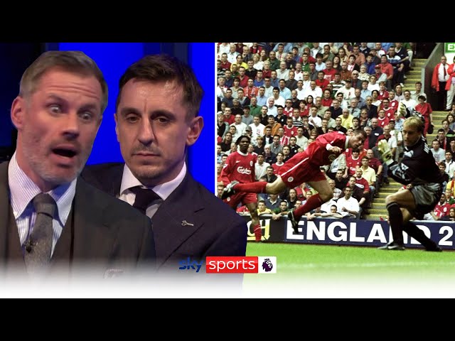 Neville & Carragher rewatch Carra scoring two own goals in one game & Nev's defending vs Liverpool!