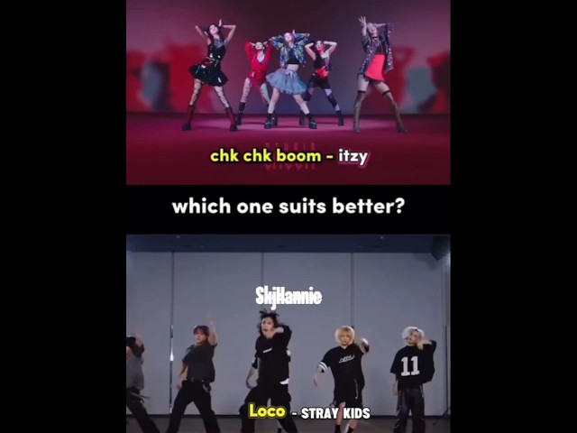 Which one suits better #Kpop #itzy #skz #songs