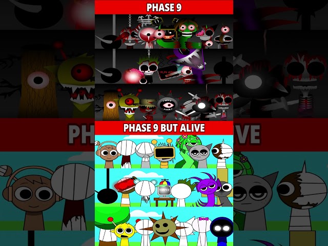 Phase 9 Original VS Phase 9 But Alive Original *MIX HORROR VERSION* #viralshorts