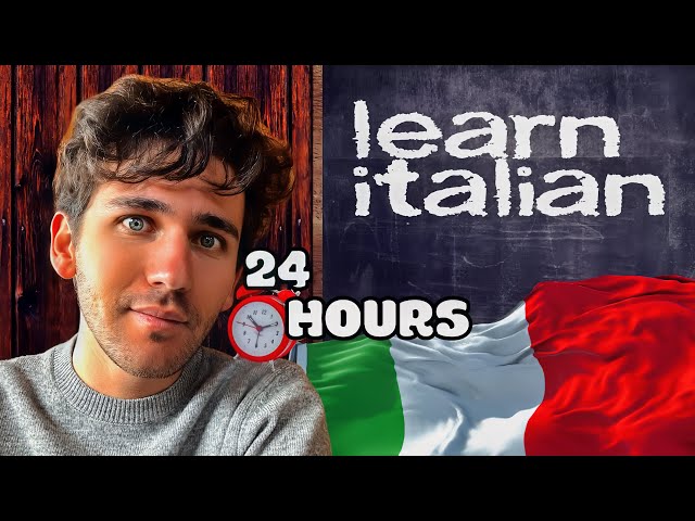 24 HOURS to LEARN ITALIAN (Can I be FLUENT in ONE day)