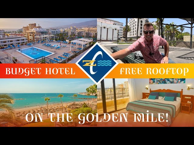 BUDGET HOTEL on GOLDEN MILE Las Americas Tenerife with FREE ROOFTOP! 🤩