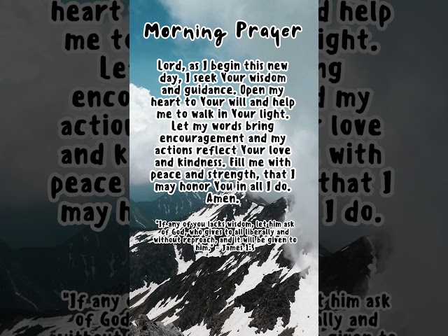 Powerful Morning Prayer