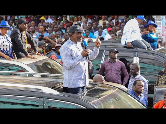 LIVE: Kalonzo Musyoka and his troops storms Kajiado county!!!