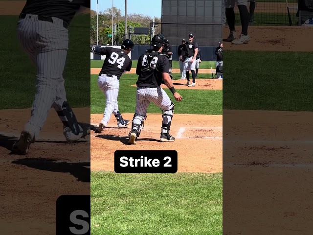 Carlos Rodón with an early Spring K #MLB #Yankees