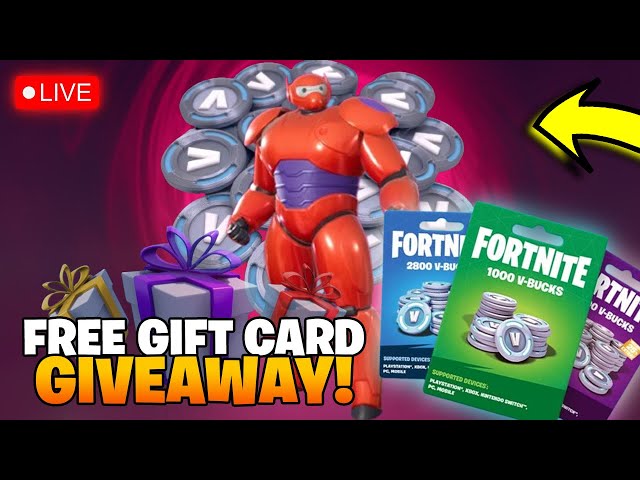 🔴FREE 50,000 V-BUCKS GIFT CARD GIVEAWAY 💸 + FREE BATTLEPASS STREAM  (FORTNITE V-BUCKS GIVEAWAY LIVE)