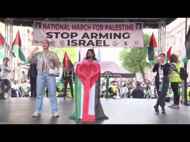 Watch in full: Motaz Azaiza, Ahdaf Soueif, Jeremy Corbyn + more speak at London pro-Palestine march