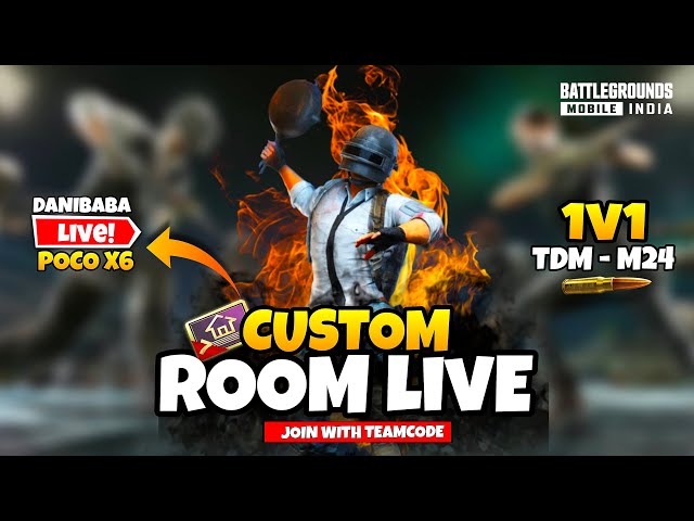 POCO X6 PRO PUBG TEST | CUSTOM ROOM LIVE  JOIN WITH TEAMCODE | PUBG/BGMI LIVE STREAM | DANI IS LIVE