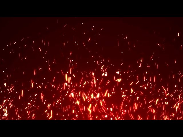 fire sparks and streaks animated background video , Copyright FREE , fire effect video