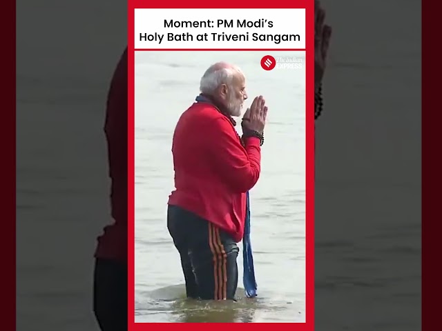 PM Modi Takes Holy Dip at Triveni Sangam in Prayagraj