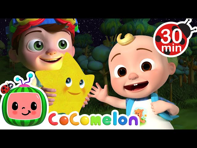 Twinkle Twinkle Little Star, How I wonder what you are! | Cocomelon and Little Angel Nursery Rhymes