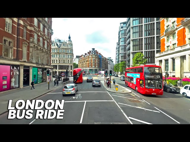 LONDON Bus Ride 🇬🇧 - Route 414 - A bus journey from Northwest London to Putney Bridge Station 🚌