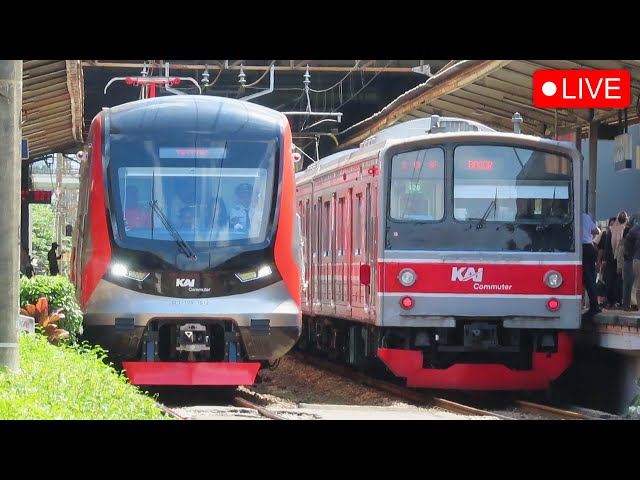 🔴 WOW KERETA BARU DARI CHINA DAN KERETA JEPANG SEBELAHAN ! Hunting KRL JR 205 dan KRL CRRC SFC 120V