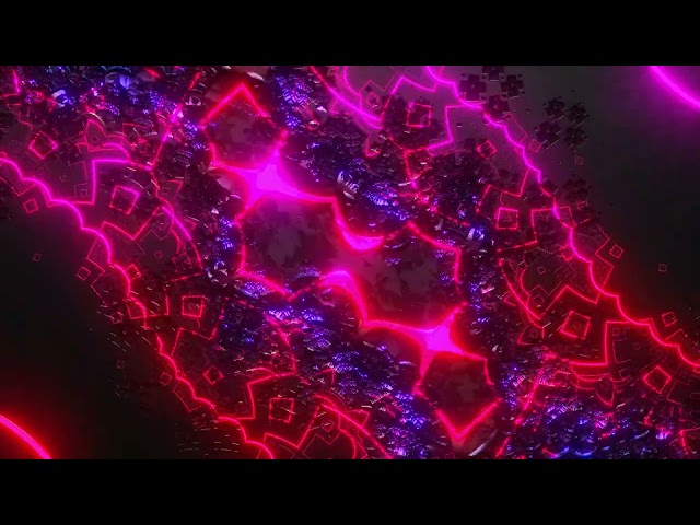 Neon Pink 3D Fractal VJ Loop Mandelbulb Animation