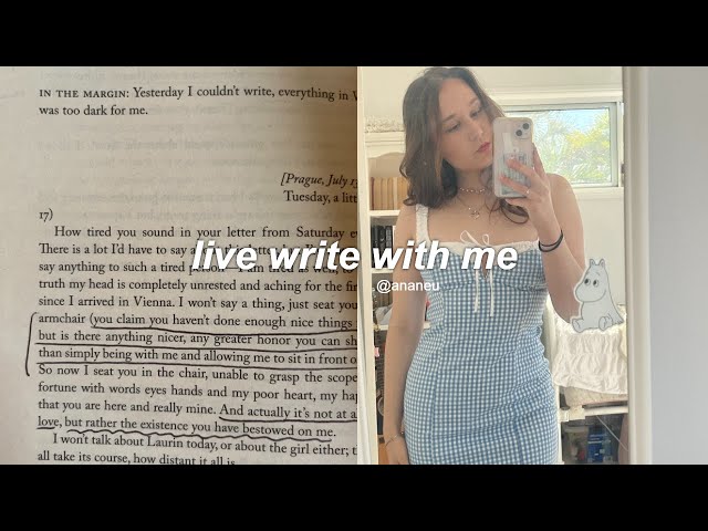 live write with me + answering your writerly questions ‧₊˚🖇️