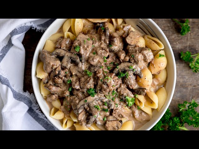 Slow Cooker Beef Stroganoff