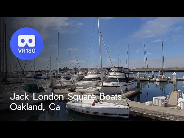 [VR 180] Jack London Square Boats, Oakland, CA