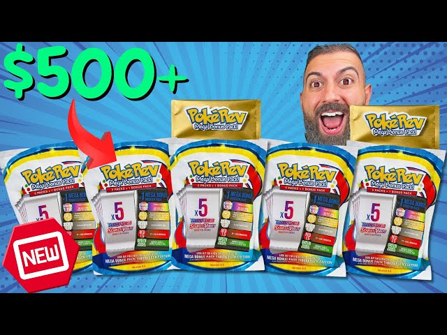 Opening $500+ of the NEW PokeRev 5.0 Mystery Packs!!!