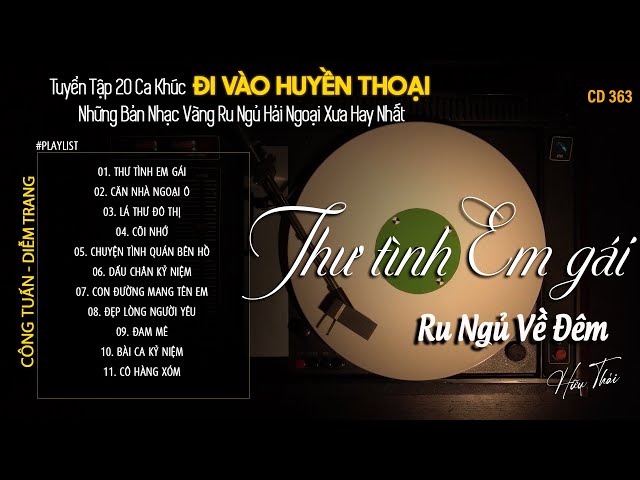 [CD363] Mở Nhẹ Nhàng Lk Nhạc Vàng Hải Ngoại Xưa Bất Hủ Còn Mãi Theo Thời Gian| Hữu Thái Lossless