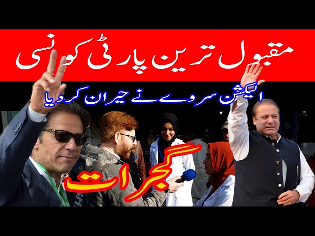 Election Survey in Gujrat pakistan 2024 | gujrat main kis party k votes zeyada hain | NEWS HEDLINES