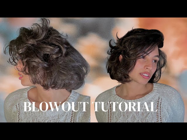 Go-To Blow Dry Routine for Short Hair (Using blowout brush) Step-by-step guide ♥