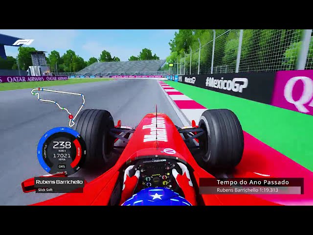 BARRICHELLO IN FERRARRI F2004 IN MEXICO GRAND PRIX 2024 | Assetto Corsa Gameplay