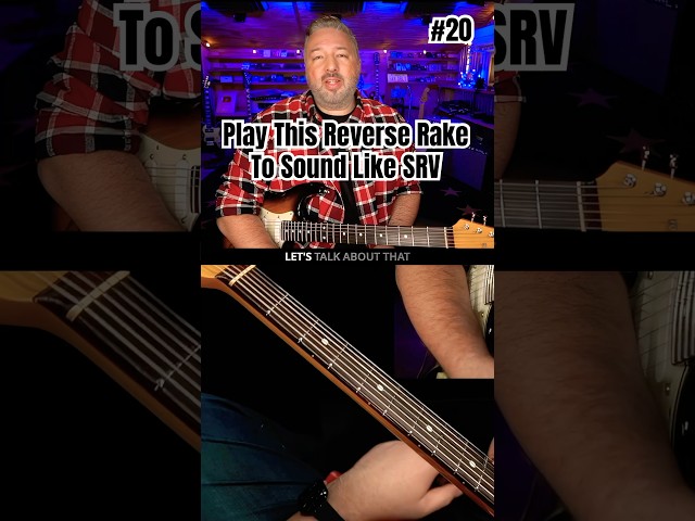 Play This Reverse Rake To Sound Like SRV #bluesguitar #guitarlesson