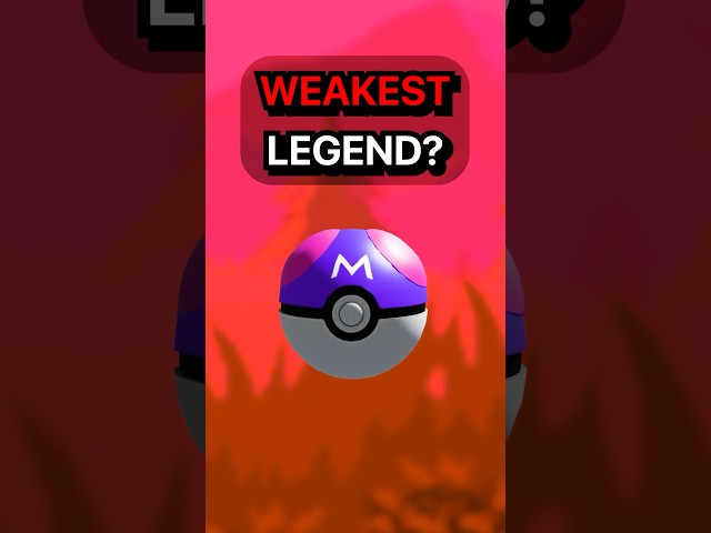 Who is the WEAKEST LEGENDARY Pokemon? #pokemon #shorts