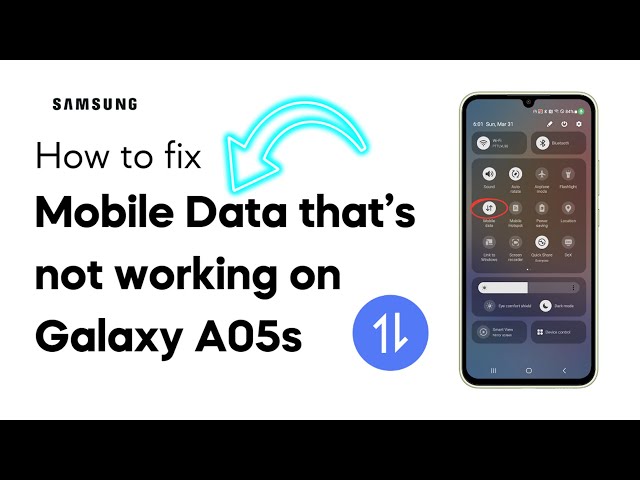 [SOLVED] Mobile Data Not Working On Galaxy A05s