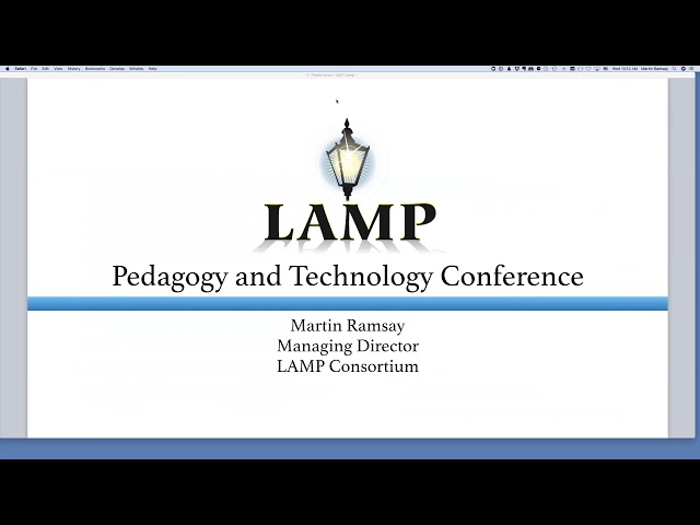 2018-05-02 Apereo Teaching and Learning - LAMP Camp