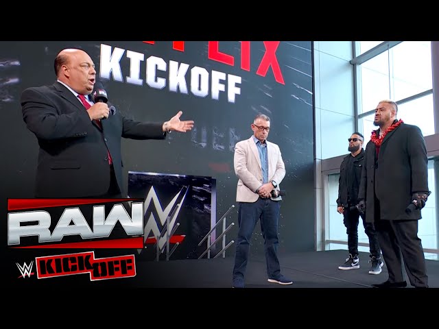 Paul Heyman delivers message to The Bloodline: Raw on Netflix Kickoff, Dec. 18, 2024