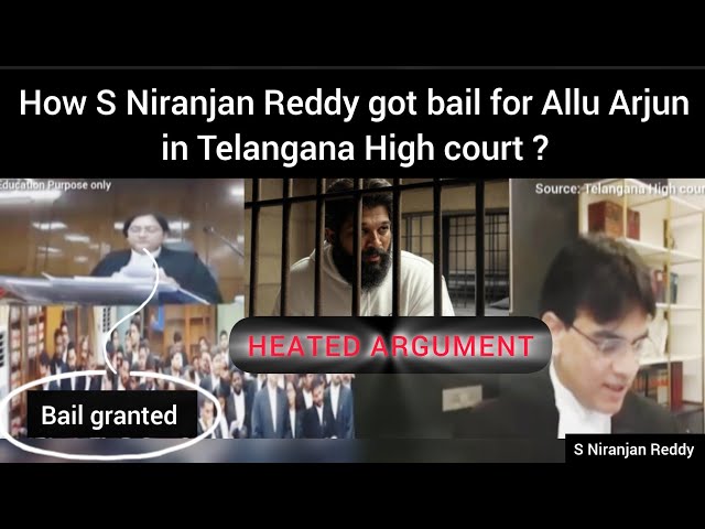 How S Niranjan Reddy Got Bail For Allu Arjun In Telangana High Court ? #legal #advocate #trending