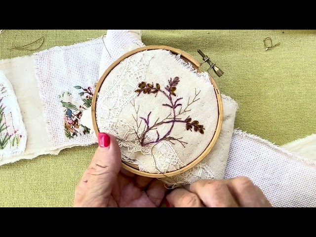 Snippets of my stitching life - a few stitches in our garden #embroidery #embroiderystitch