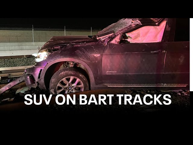 1 dead after SUV driver crashes through chain link fence, lands on BART tracks in Pittsburg | KTVU