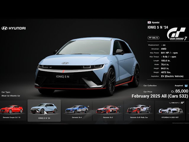 Gran Turismo 7 | All Car Full List Brand Central & Collection (523 Cars February 2025) [PS5Pro]