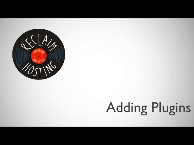 Adding WordPress Plugins