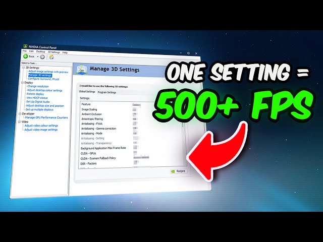 *2025* BEST NVIDIA Control Panel Settings For GAMING & Performance!