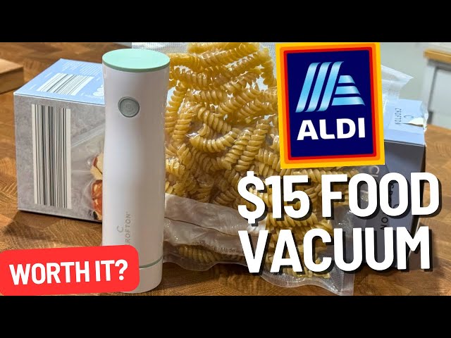 Is ALDIs $15 Food Vacuum Worth it? Unboxing & Review