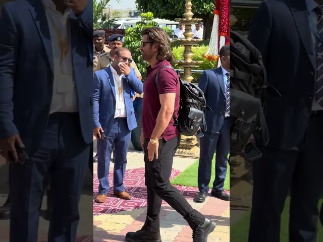 MS Dhoni at Jamnagar for Anant Ambani and Radhika Merchant's Pre-wedding celebration