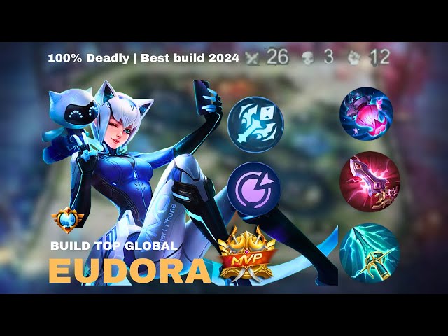 26 Kills!! Eudora Insane Burst Damage-Top Build~MLBB