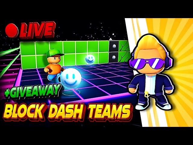 🔴 Block Dash Teams LIVE🔥| EU Server🌍 | Stumble Guys🥊| #stumbleguys #blockdash