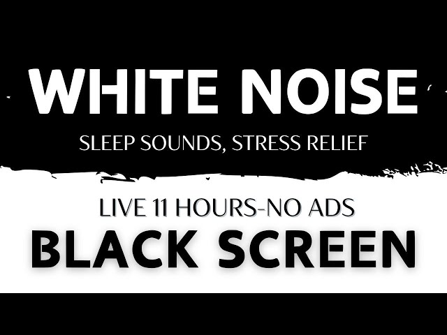 [Live] Black Screen, Non-stop White Noise 24/7 | Relaxing Sounds, Deep Sleep Aid