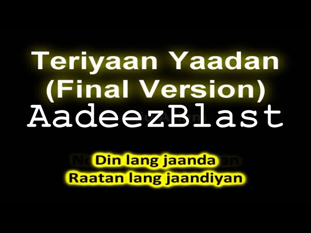 Teeriyan Yadaan Atif Aslam Unpluged Version Singles & Unreleased Tracks by Atif Aslam Part 3 of 4