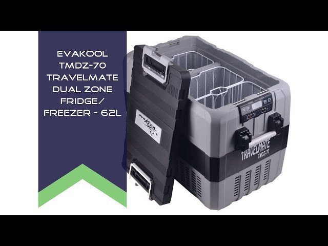 Evakool TMDZ-70 Travelmate Dual Zone Fridge/Freezer - 62 Litre - Customer Feedback Video