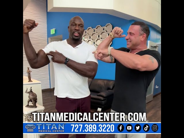 Blood work with Thaddeus Bullard and John Tsikouris at Titan Medical Center.