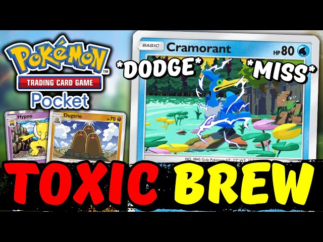 TOXIC CRAMORANT BREW MAKES ENEMIES RAGE QUIT! | Pokemon TCG Pocket