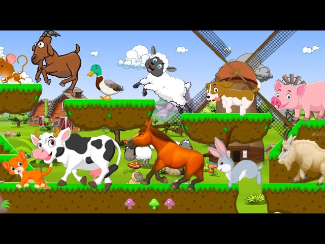 Farm Animal Sounds Song | Animal Sounds Song For Kids | Animals Song For Children | Nursery Rhymes