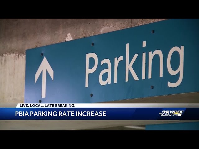 Parking rates increase at Palm Beach International Airport