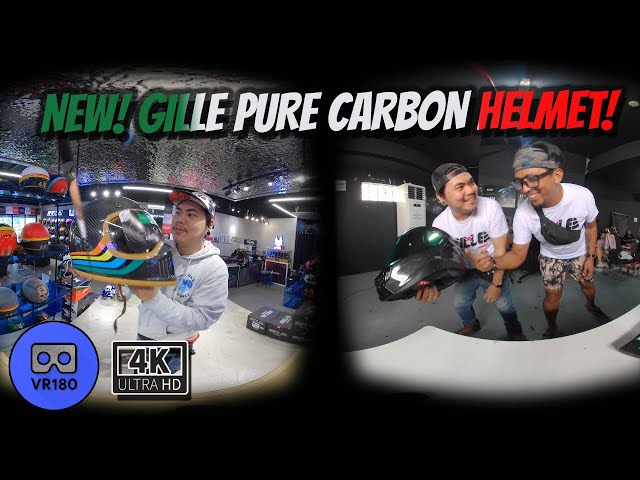 Pure Carbon Helmet by Gille Helmet Philippines in VR 3D 180