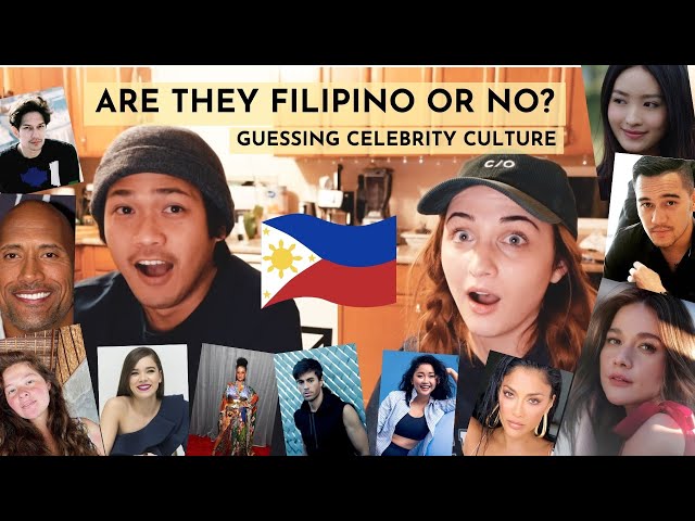 FILIPINO OR NOT CHALLENGE // celebrities that are filipino & south african // AMWF COUPLE CHALLENGE